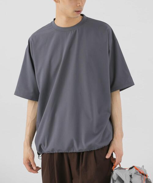 EKAL(エカル)の「『UVカット/静電気防止/イージーケア』SMOOTH WOOLY LIKE Short-Sleeve T-shirts(Tシャツ/カットソー・メンズ・ネイビー/チャコールグレー/ライトグレー・LARGE/MEDIUM)」の7枚目の写真