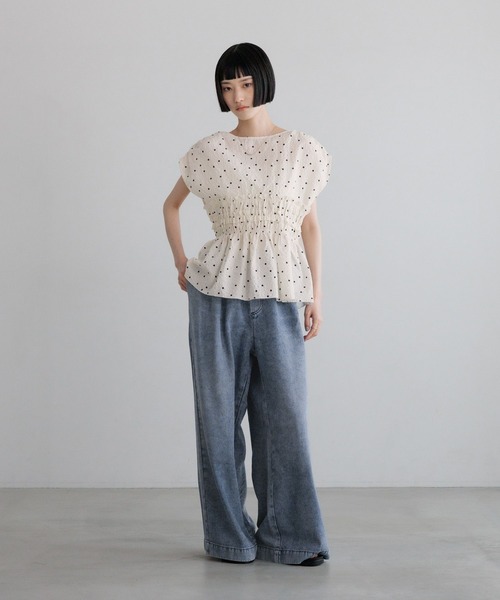 LOWRYS FARM(ローリーズファーム)の「イージーバギーデニム2 701326(デニムパンツ・レディース・ブラウン/ライトブルー/ブラック/アイボリー/ブルー・LARGE/MEDIUM)」の9枚目の写真