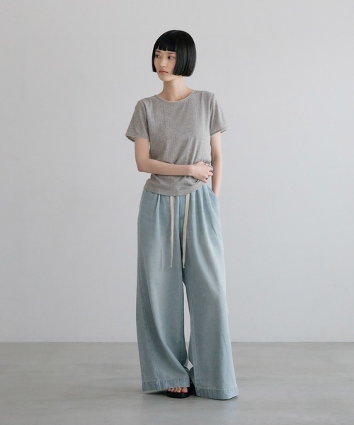 LOWRYS FARM(ローリーズファーム)の「イージーバギーデニム2 701326(デニムパンツ・レディース・ブラウン/ライトブルー/ブラック/アイボリー/ブルー・LARGE/MEDIUM)」の22枚目の写真