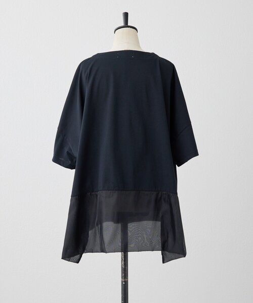 ear PAPILLONNER（イアパピヨネ）の「裾シアーTシャツ26【SUM1 STYLE】（Tシャツ/カットソー・レディース・ホワイト/ブラック/グレー・FREE）」の9枚目の写真