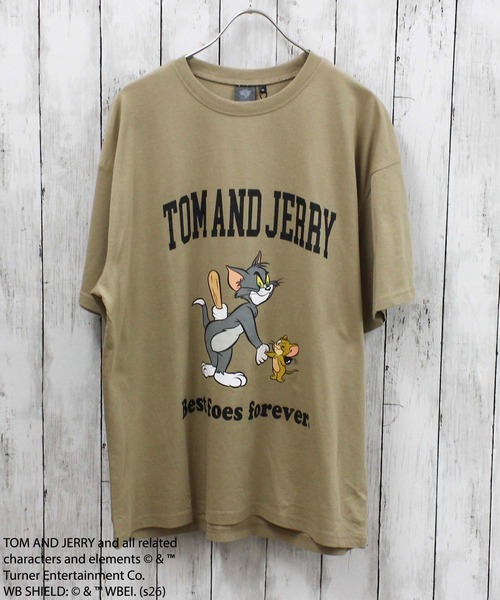 Tom＆Jerry（トムアンドジェリー）の「トムジェリ　Tシャツ（Tシャツ/カットソー・メンズ・ベージュ系その他/ベージュ/ネイビー/チャコールグレー/ダークグリーン/ホワイト系その他3/オフホワイト/ベージュ系その他2/グレー系その他/ブルー系その他/グリーン系その他/ベージュ系その他3/ホワイト系その他2/グレー系その他2/グレー系その他3/ホワイト系その他・M/L/XL）」の12枚目の写真
