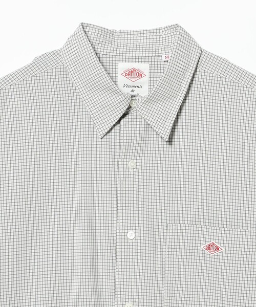 DANTON(ダントン)の「【別注】DANTON / ショートスリーブ チェック シャツ(シャツ/ブラウス・メンズ・ホワイト/ブラック・SMALL/MEDIUM/X-LARGE/LARGE)」の5枚目の写真