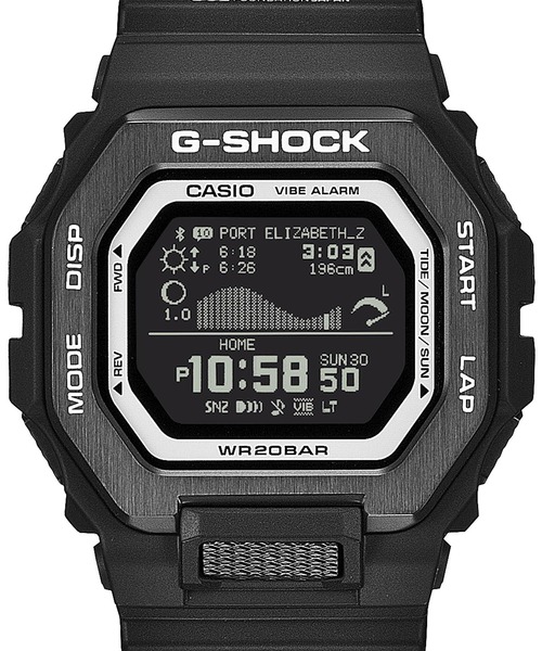 G-SHOCK（ジーショック）の「SURFRIDER FOUNDATION コラボレーションモデル / GBX-100SFJ-1JR（デジタル腕時計・メンズ・ブラック×ホワイト・FREE）」の5枚目の写真
