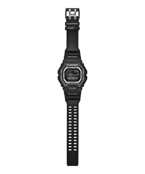 G-SHOCK（ジーショック）の「SURFRIDER FOUNDATION コラボレーションモデル / GBX-100SFJ-1JR（デジタル腕時計・メンズ・ブラック×ホワイト・FREE）」の3枚目の写真