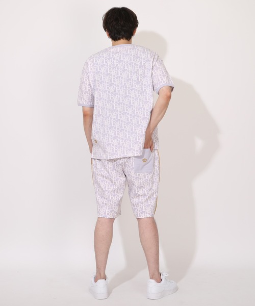 BABYDOLL(ベビードール)の「親子お揃い 1stモノグラムハーフパンツ 1794A (トップス別売)(その他パンツ・メンズ・ネイビー/アッシュグレー・ユニセックスM/ユニセックスS/ユニセックスXL/ユニセックスL)」の5枚目の写真