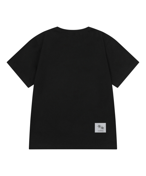 MUCENT（ムセント）の「ムセント x コイリス アリエルサイドレザーパッチ半袖Tシャツ (2カラー)（Tシャツ/カットソー・レディース・ブラック/ホワイト・FREE）」の4枚目の写真