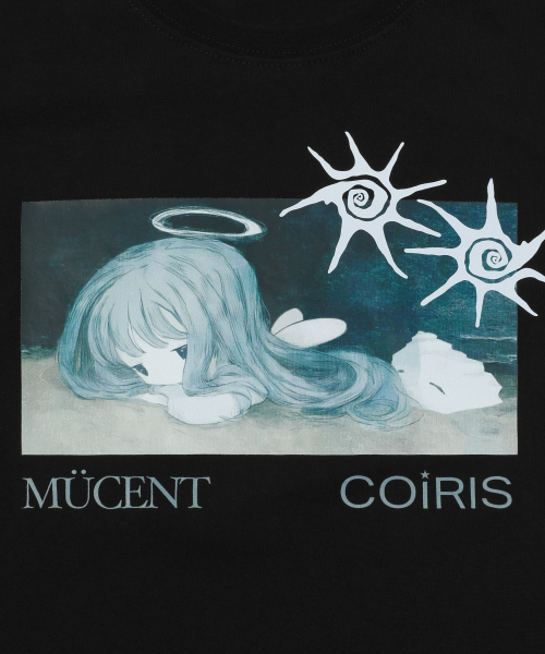 MUCENT（ムセント）の「ムセント x コイリス アリエルサイドレザーパッチ半袖Tシャツ (2カラー)（Tシャツ/カットソー・レディース・ブラック/ホワイト・FREE）」の5枚目の写真
