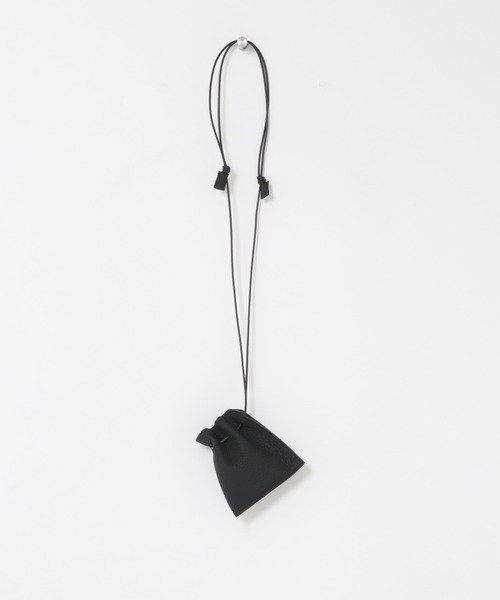 ITTI(イッチ)の「ITTI HERRIE KINCHAKU POUCH(ポーチ・メンズ・ブラック/ベージュ系その他・XX-SMALL)」の2枚目の写真