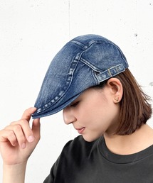 MAISON SELECT（メゾンセレクト）の「6C22 ヴィンテージウォッシュ デニムハンチングキャップ（ハンチング/ベレー帽）」