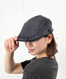 MAISON SELECT（メゾンセレクト）の「6C22 ヴィンテージウォッシュ デニムハンチングキャップ（ハンチング/ベレー帽）」