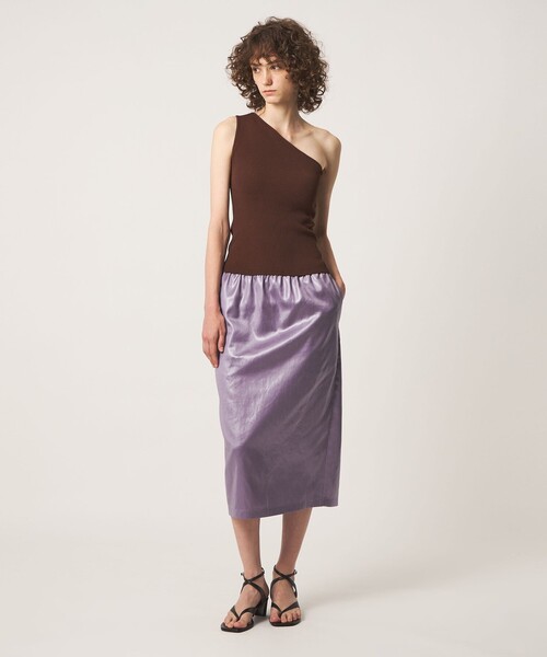 NICENICE MOMENT(ナイスナイスモーメント)の「【別注】<NICENICE MOMENT for 6>ONE SHOULDER TOP/トップス(その他トップス・レディース・ダークブラウン/レッド/ブラック・S/M)」の5枚目の写真