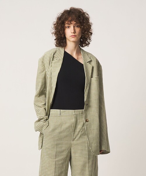 NICENICE MOMENT(ナイスナイスモーメント)の「【別注】<NICENICE MOMENT for 6>ONE SHOULDER TOP/トップス(その他トップス・レディース・ダークブラウン/レッド/ブラック・S/M)」の6枚目の写真