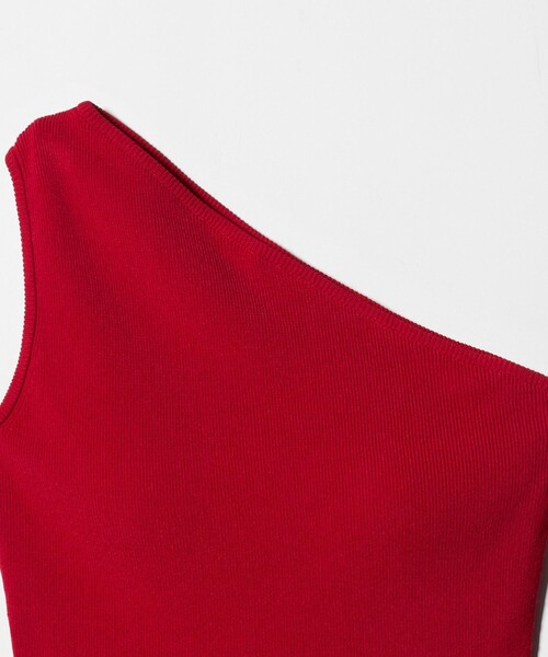 NICENICE MOMENT(ナイスナイスモーメント)の「【別注】<NICENICE MOMENT for 6>ONE SHOULDER TOP/トップス(その他トップス・レディース・ダークブラウン/レッド/ブラック・S/M)」の9枚目の写真