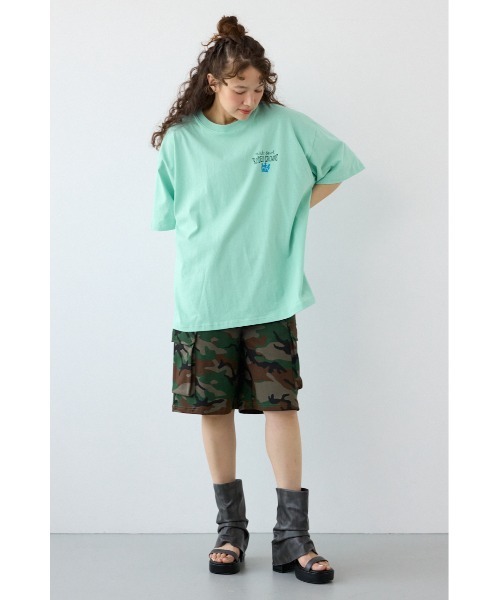 RODEO CROWNS WIDE BOWL(ロデオクラウンズワイドボウル)の「Spray Graffiti TEE(Tシャツ/カットソー・レディース・ミント/オフホワイト/ブラック・MEDIUM/LARGE)」の12枚目の写真