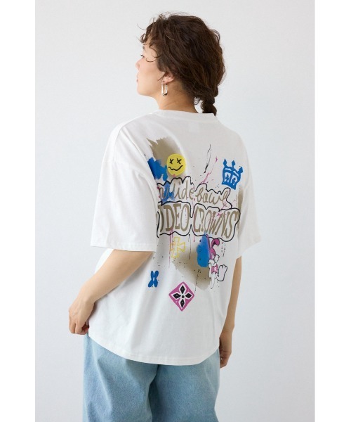 RODEO CROWNS WIDE BOWL(ロデオクラウンズワイドボウル)の「Spray Graffiti TEE(Tシャツ/カットソー・レディース・ミント/オフホワイト/ブラック・MEDIUM/LARGE)」の19枚目の写真