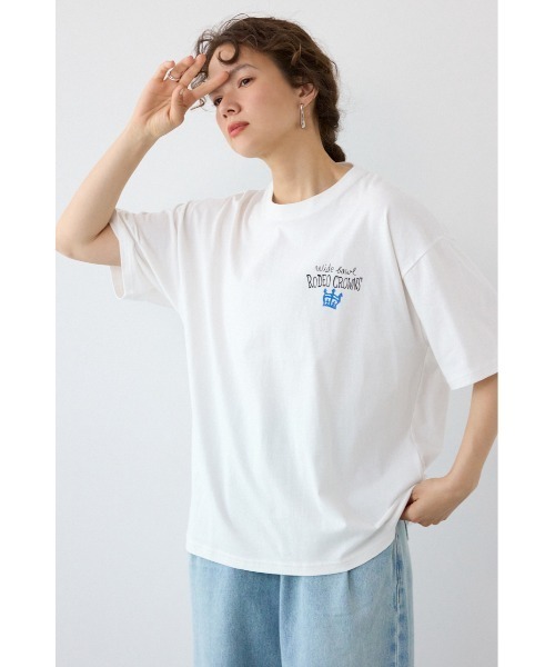 RODEO CROWNS WIDE BOWL(ロデオクラウンズワイドボウル)の「Spray Graffiti TEE(Tシャツ/カットソー・レディース・ミント/オフホワイト/ブラック・MEDIUM/LARGE)」の22枚目の写真