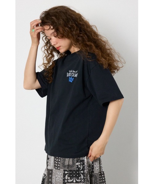 RODEO CROWNS WIDE BOWL(ロデオクラウンズワイドボウル)の「Spray Graffiti TEE(Tシャツ/カットソー・レディース・ミント/オフホワイト/ブラック・MEDIUM/LARGE)」の4枚目の写真