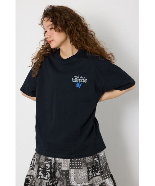 RODEO CROWNS WIDE BOWL(ロデオクラウンズワイドボウル)の「Spray Graffiti TEE(Tシャツ/カットソー・レディース・ミント/オフホワイト/ブラック・MEDIUM/LARGE)」の6枚目の写真