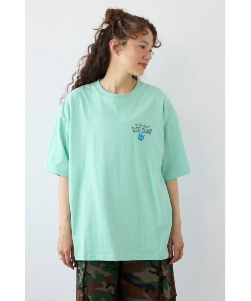 RODEO CROWNS WIDE BOWL(ロデオクラウンズワイドボウル)の「Spray Graffiti TEE(Tシャツ/カットソー・レディース・ミント/オフホワイト/ブラック・MEDIUM/LARGE)」の9枚目の写真