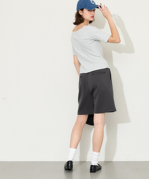 coca(coca)(コカ)の「\速乾・UVカット/ユニセックス ライトソフトジャージーショートパンツ(スウェットパンツ・メンズ・チャコール/ブラック・XL/L/M)」の10枚目の写真