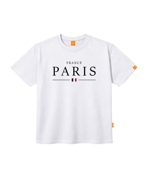 LLAMO(エラモ)の「パリス 半袖Tシャツ 男女共用 ビッグサイズ S 4XL(Tシャツ/カットソー・レディース・ダークインディゴブルー/グレー/ホワイト/ネイビー・SMALL/X-LARGE/4XL/3XL/LARGE/MEDIUM/2XL)」の7枚目の写真