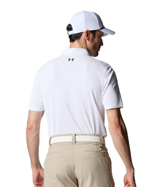 UNDER ARMOUR(アンダーアーマー)の「UAアーマードライ カノコ ポロ(ゴルフ/メンズ)(ポロシャツ・メンズ・ホワイト・M/3XL/XL/S/2XL/L)」の2枚目の写真