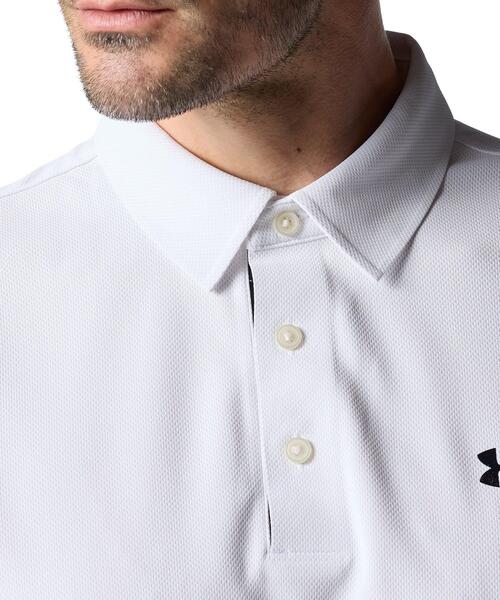 UNDER ARMOUR(アンダーアーマー)の「UAアーマードライ カノコ ポロ(ゴルフ/メンズ)(ポロシャツ・メンズ・ホワイト・M/3XL/XL/S/2XL/L)」の4枚目の写真