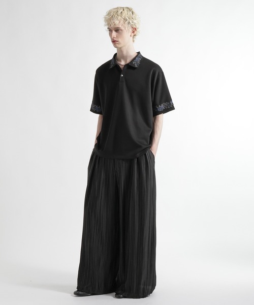 HARE(ハレ)の「【接触冷感】 ポンチシシュウポロカット(HARE)(ポロシャツ・メンズ・レッド/ブラック/ホワイト・FREE)」の7枚目の写真