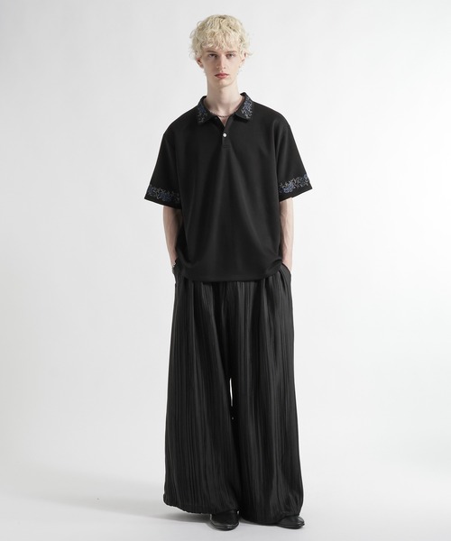 HARE(ハレ)の「【接触冷感】 ポンチシシュウポロカット(HARE)(ポロシャツ・メンズ・レッド/ブラック/ホワイト・FREE)」の8枚目の写真