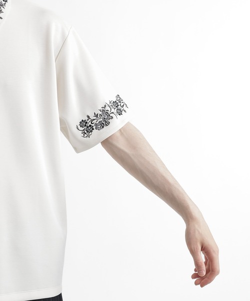 HARE(ハレ)の「【接触冷感】 ポンチシシュウポロカット(HARE)(ポロシャツ・メンズ・レッド/ブラック/ホワイト・FREE)」の20枚目の写真