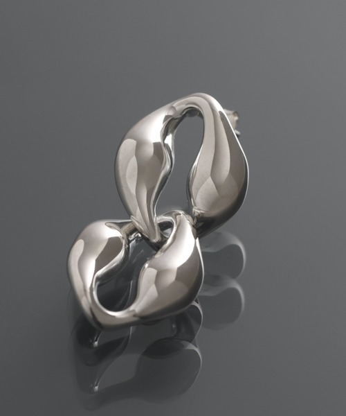 YArKA（ヤーカ）の「【YArKA/ヤーカ】puff up chain earrings(pierce)[RSTS] / チェーンコマ ピアス（ピアス（片耳用）・レディース・シルバー・FREE）」の7枚目の写真