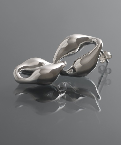 YArKA（ヤーカ）の「【YArKA/ヤーカ】puff up chain earrings(pierce)[RSTS] / チェーンコマ ピアス（ピアス（片耳用）・レディース・シルバー・FREE）」の8枚目の写真