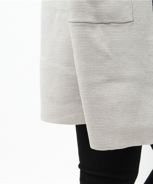 LBC（エルビーシー）の「12Gコットンアクリルミラノリブトッパー（カーディガン/ボレロ・レディース・ミント/ネイビー/ライトグレー・LARGE/MEDIUM）」の8枚目の写真