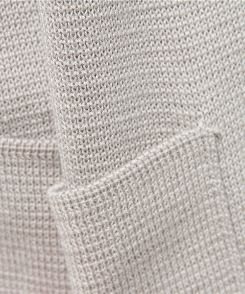 LBC（エルビーシー）の「12Gコットンアクリルミラノリブトッパー（カーディガン/ボレロ・レディース・ミント/ネイビー/ライトグレー・LARGE/MEDIUM）」の9枚目の写真