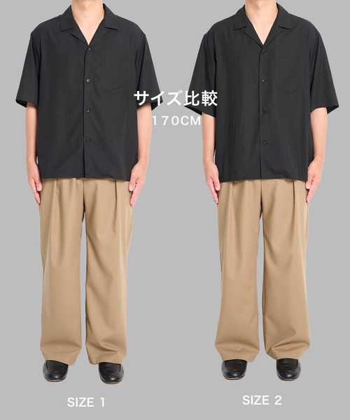 STUDIOUS(ステュディオス)の「【STUDIOUS】Soft Open collar Shirts / 吸湿性 / 速乾性(シャツ/ブラウス・メンズ・ベージュ/ブラック/ホワイト・1/2)」の5枚目の写真