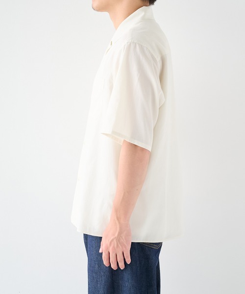 STUDIOUS(ステュディオス)の「【STUDIOUS】Soft Open collar Shirts / 吸湿性 / 速乾性(シャツ/ブラウス・メンズ・ベージュ/ブラック/ホワイト・1/2)」の14枚目の写真