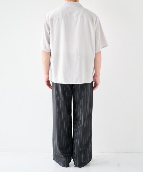 STUDIOUS(ステュディオス)の「【STUDIOUS】Soft Open collar Shirts / 吸湿性 / 速乾性(シャツ/ブラウス・メンズ・ベージュ/ブラック/ホワイト・1/2)」の20枚目の写真