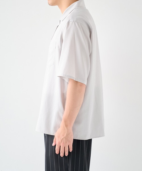 STUDIOUS(ステュディオス)の「【STUDIOUS】Soft Open collar Shirts / 吸湿性 / 速乾性(シャツ/ブラウス・メンズ・ベージュ/ブラック/ホワイト・1/2)」の18枚目の写真