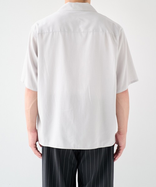 STUDIOUS(ステュディオス)の「【STUDIOUS】Soft Open collar Shirts / 吸湿性 / 速乾性(シャツ/ブラウス・メンズ・ベージュ/ブラック/ホワイト・1/2)」の17枚目の写真