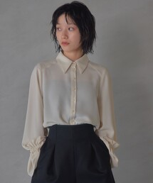 <EMMEL REFINES>EM ソデフリル トロミ シャツ