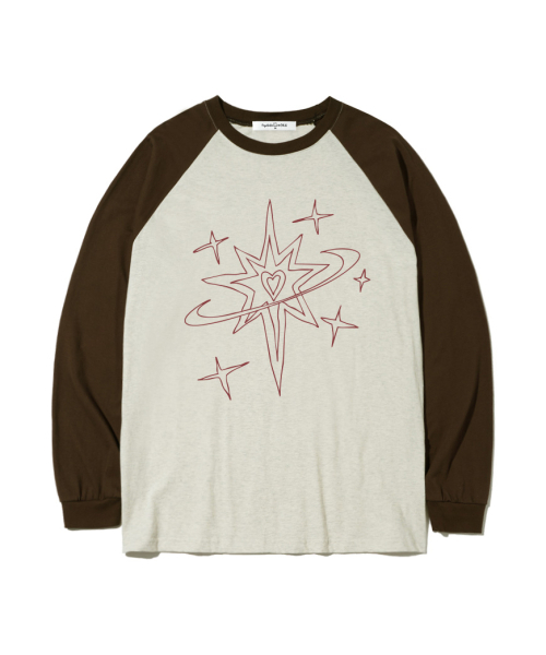THEMORFHOUSE（ザモーフハウス）の「ラインスタープラネットプリントオーバーサイズロングスリーブ [4カラー]（Tシャツ/カットソー・レディース・ホワイト/ブラウン/ネイビー/ブラック・MEDIUM/LARGE）」の7枚目の写真