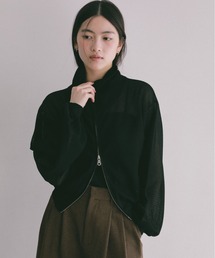 メッシュニットブルゾン