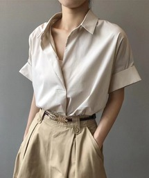 襟付き半袖シャツ
