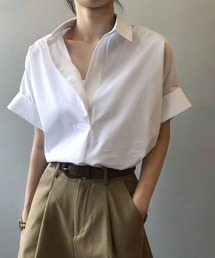 襟付き半袖シャツ