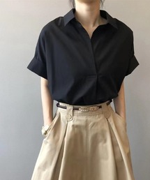 襟付き半袖シャツ