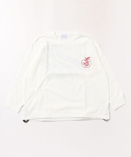GROOVY COLORS(グルービーカラーズ)の「PTT Jersey Drawstring L/S Tee(Tシャツ/カットソー・キッズ・ホワイト・125cm/115cm)」の1枚目の写真