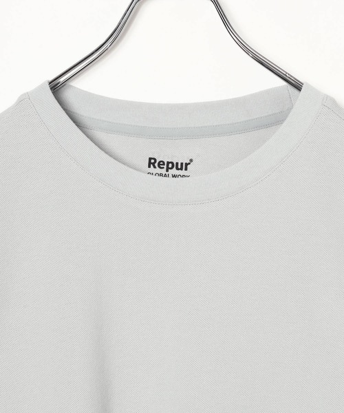GLOBAL WORK(グローバルワーク)の「抗菌防臭カノコTシャツ/半袖/1046548(Tシャツ/カットソー・メンズ・ネイビー/ブラウン系その他7/グレー系その他4・LARGE/SMALL/X-LARGE/MEDIUM)」の5枚目の写真
