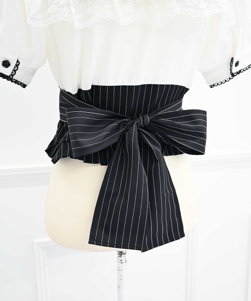 MA*RS(アメーバーマーズ)の「クロス刺繍ビスチェ風ブラウス(シャツ/ブラウス・レディース・ブラック/ブラック×ホワイト・FREE)」の16枚目の写真