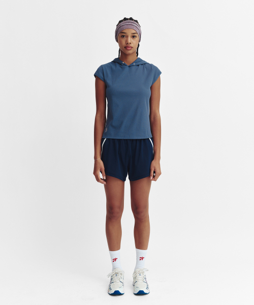 MENASOO(ミナス)の「Mesh Runner Soft Shorts_Navy(その他パンツ・レディース・ネイビー・M/S)」の2枚目の写真