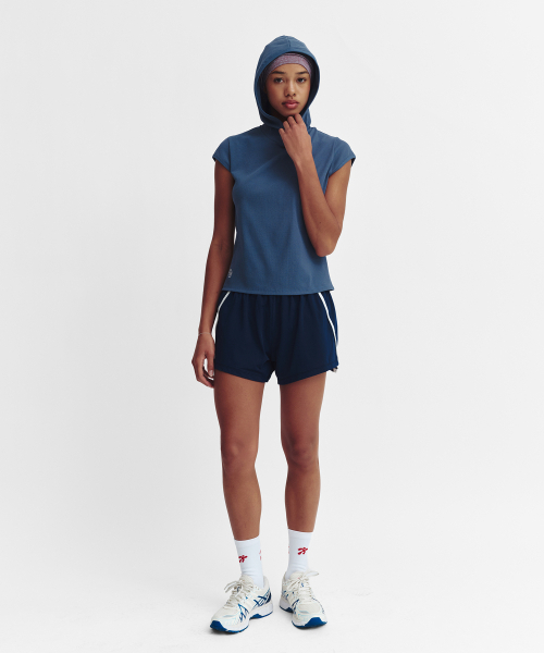 MENASOO(ミナス)の「Mesh Runner Soft Shorts_Navy(その他パンツ・レディース・ネイビー・M/S)」の6枚目の写真
